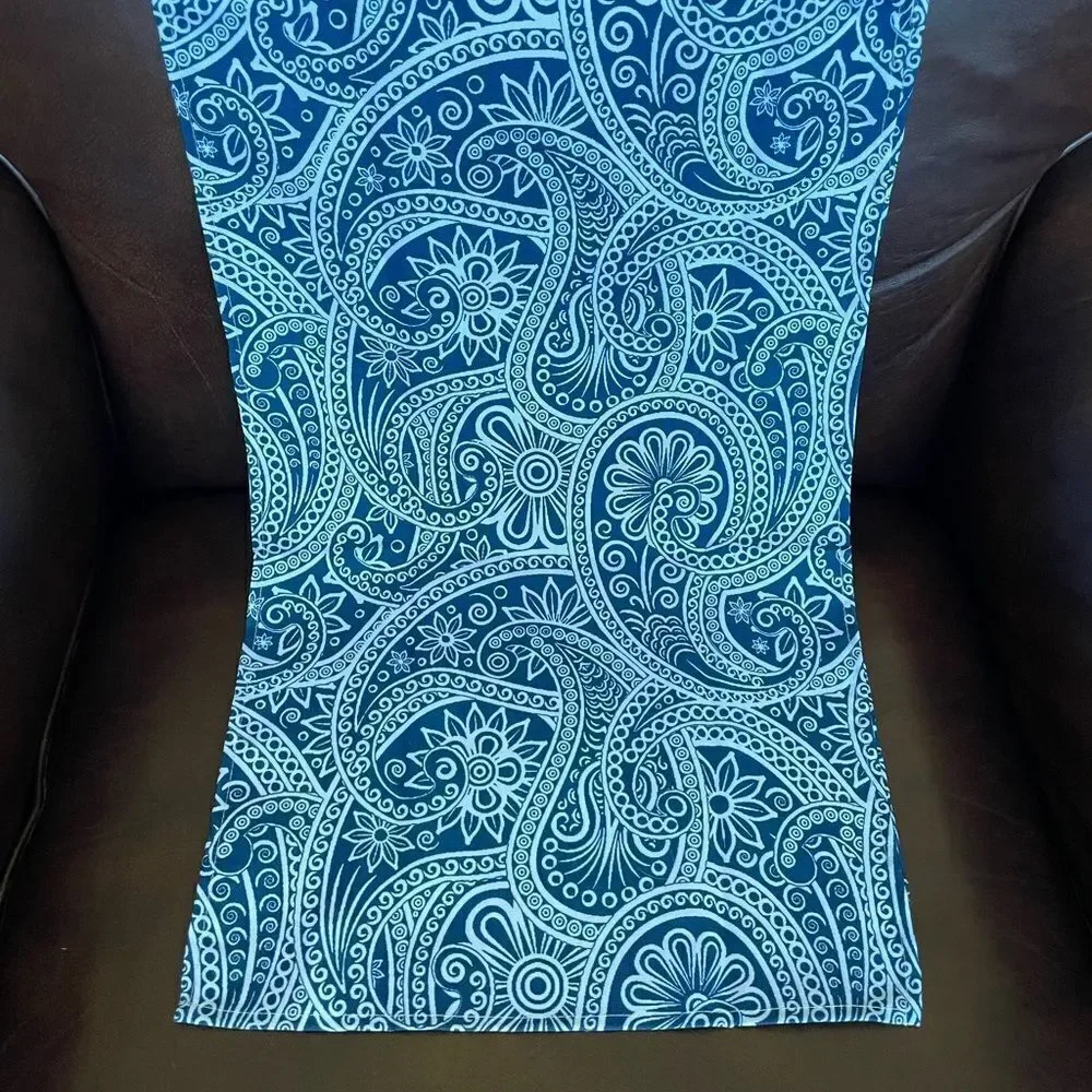 Blue Paisley Table Runner